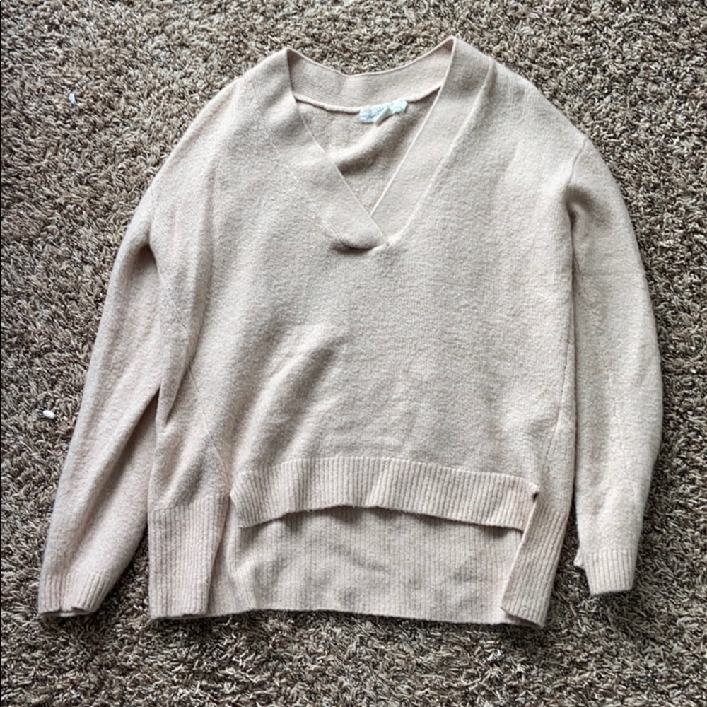 light pink sweater